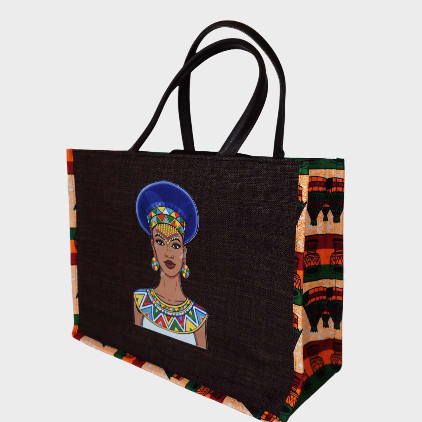 Brown Luxe Laptop Tote