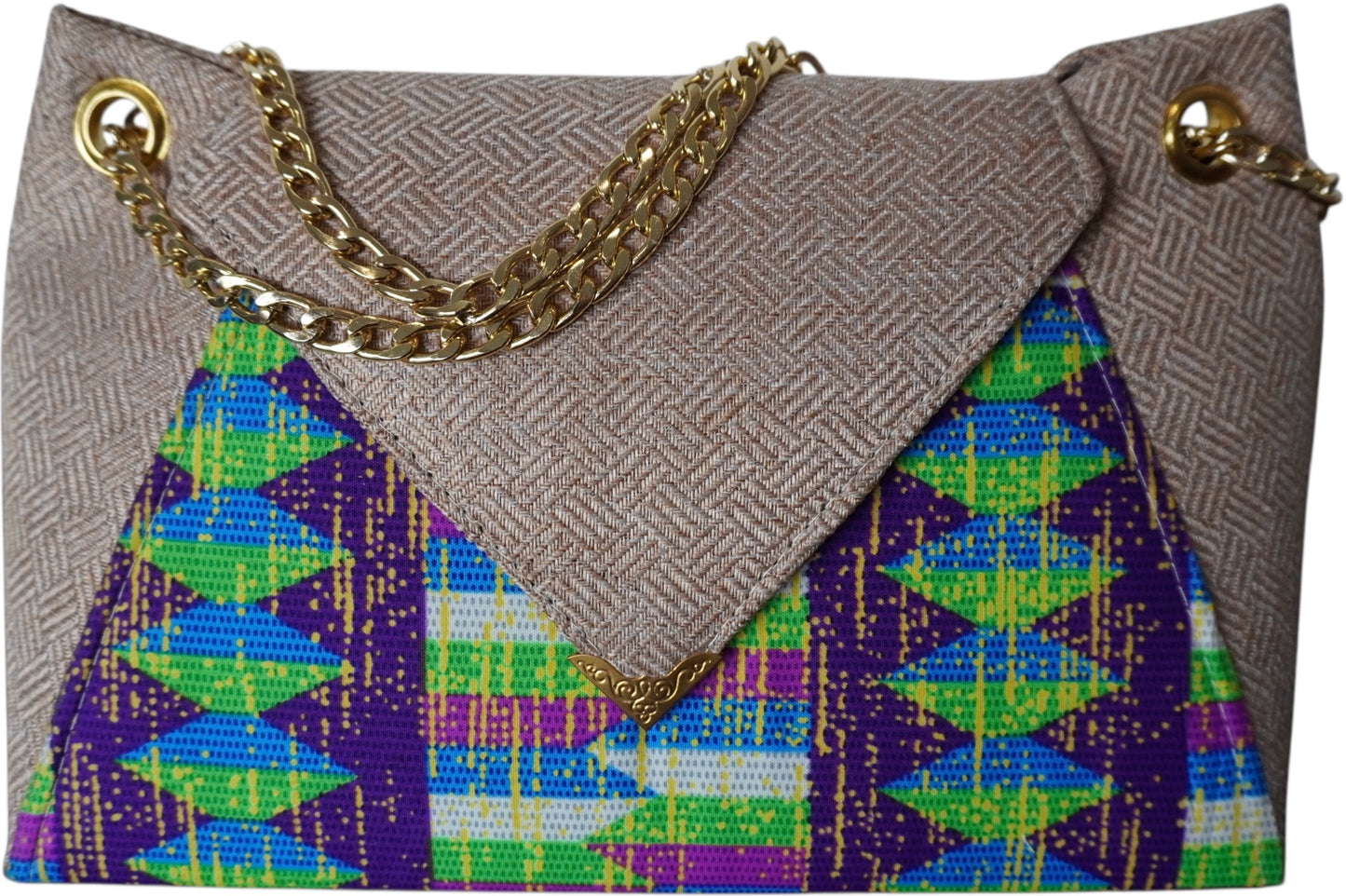 Ivorian Splendor: Colorful Handbag with Vibrant African Print – Limited Stock!