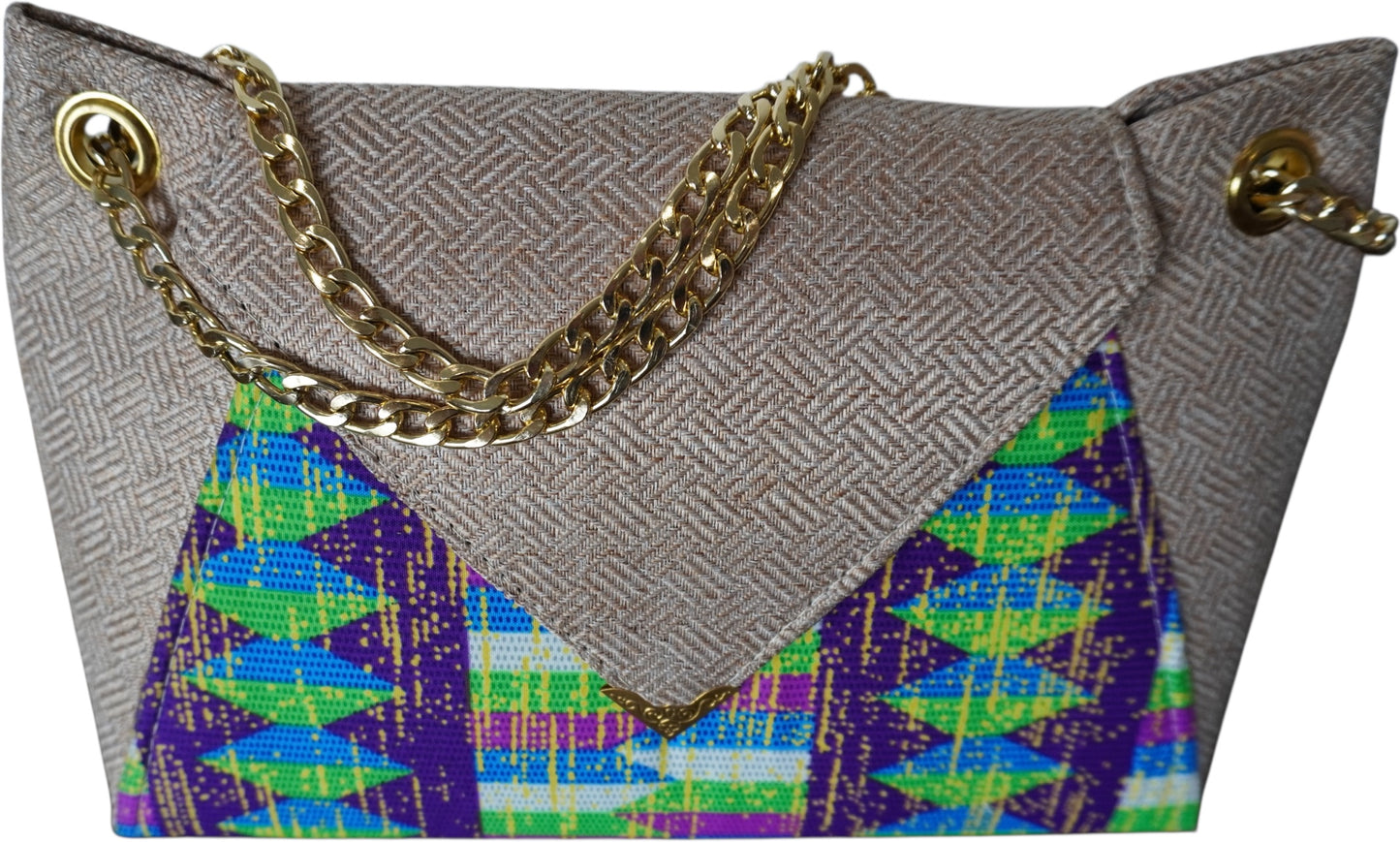 Ivorian Splendor: Colorful Handbag with Vibrant African Print – Limited Stock!