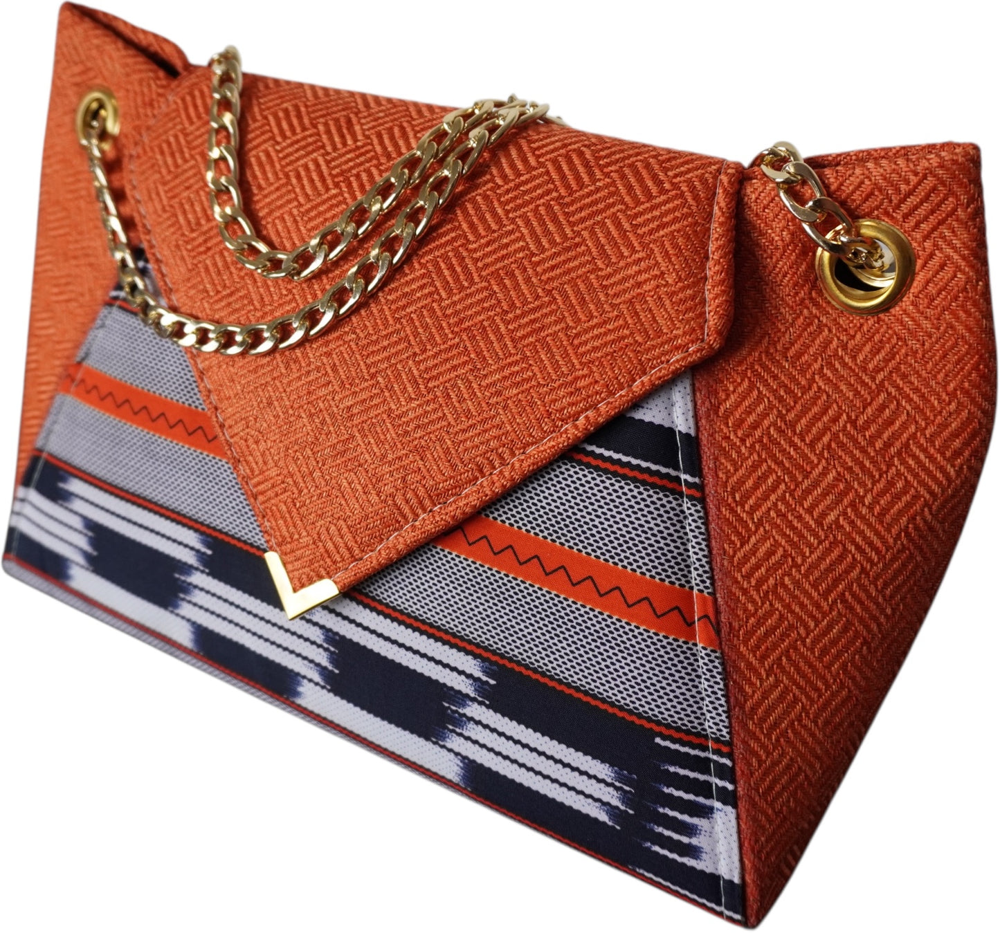 Sunset Symphony: Vibrant African Print Handbag – Limited Edition Available!